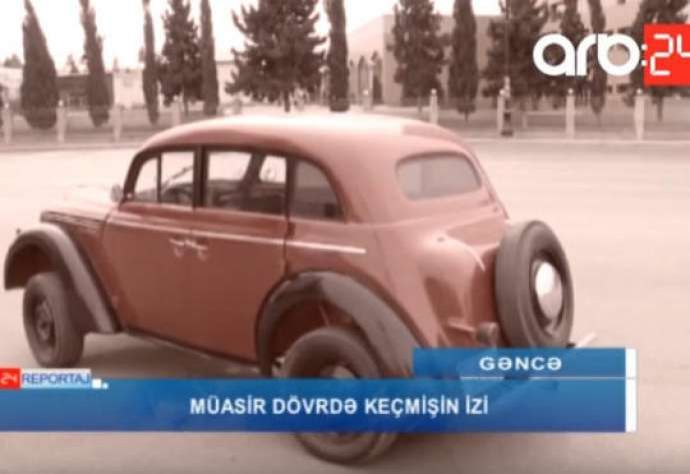 Gəncə sakininin düzəltdiyi retro avtomobil - VİDEO