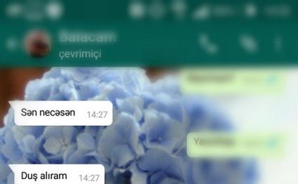 Azərbaycanda iki sevgilinin gülməli "Whatsapp" yazışması FOTO