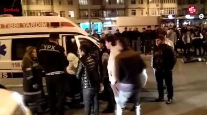 Bakıda yaralı yolun ortasında qaldı: təcili tibbi yardım yaxın durmadı