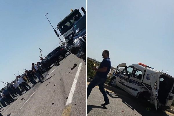 Bakıda polisin öldüyü qəzanın görüntüləri VİDEO