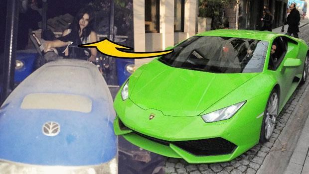 "Lamborghini"dən enib traktora mindi