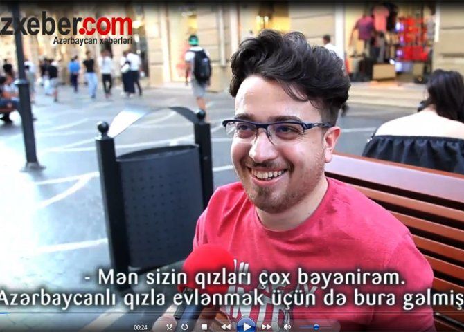 Bakıya gələn ərəb turistlər azərbaycanlı qızlar haqda nə düşünür? SORĞU - VİDEO