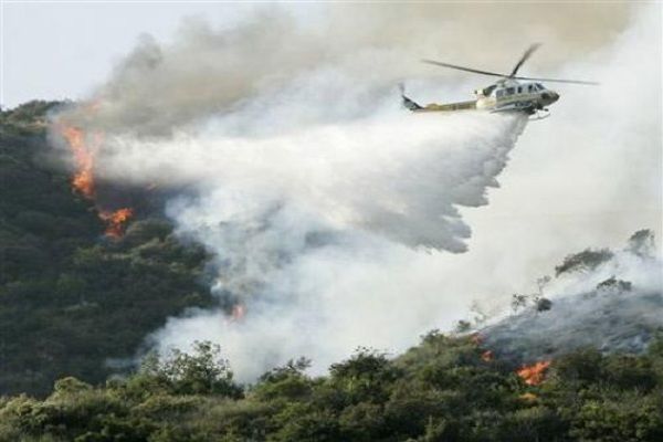 Oğuz və Qəbələdəki yanğının söndürülməsinə helikopter cəlb olunub