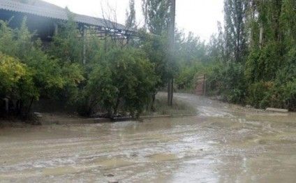 Güclü leysan Göyçayda fəsadlar törətdi FOTO