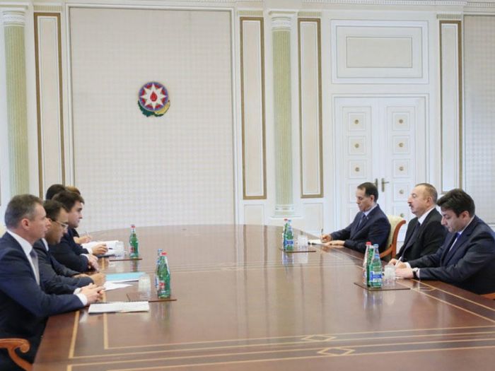 Prezident İlham Əliyev Ukraynanın xarici işlər nazirini qəbul edib