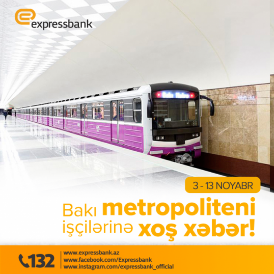 Bakı metropoliteni işçilərinə xoş xəbər!