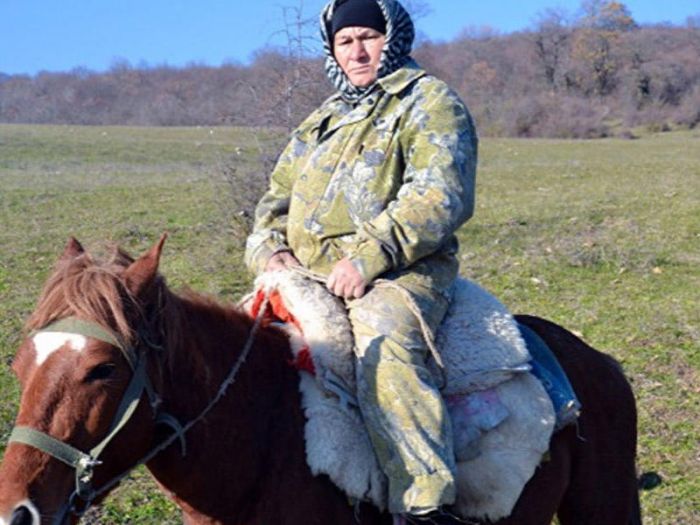 63 yaşlı qadın meşəbəyi At belində 900 hektar əraziyə nəzarət edir