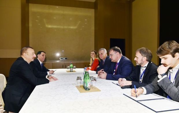 İlham Əliyev Bosniya nümayəndə heyətini qəbul edib