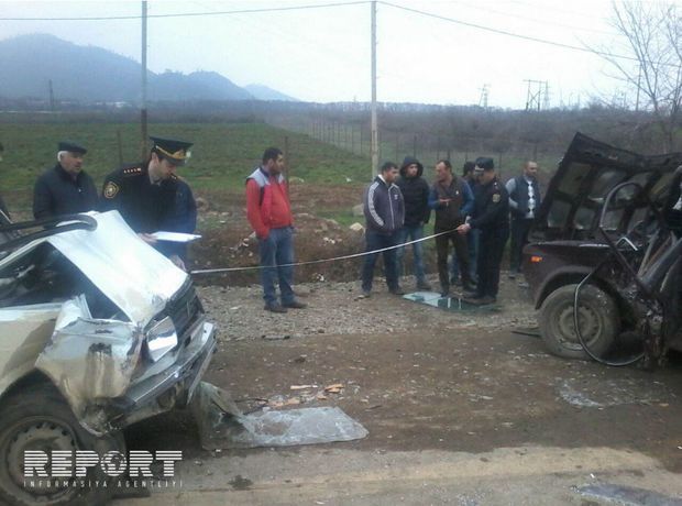 Goranboyda ağır yol qəzası Ölən və yaralılar var