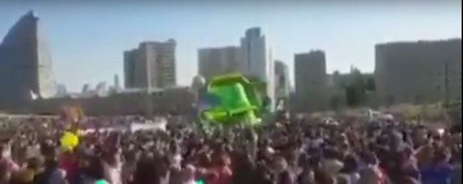 Bakıda uşaqlar üçün hazırlanan atraksiyon aşdı