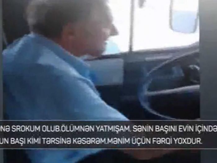 "Ölüm üstündə yatmışam, sənin başını kəsərəm" Baskıda avtobus sürücüsü - VİDEO