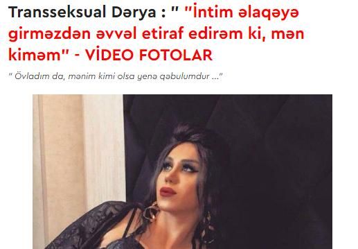 Transseksuallığı təbliğ edən sayt kimindir? Mətbuat Şurasının diqqətinə