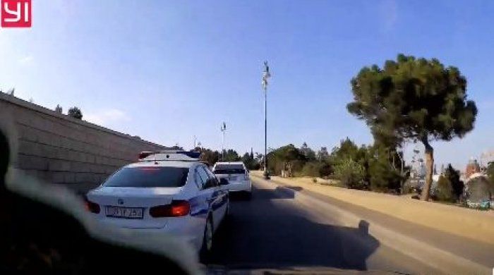Yol hərəkəti qaydasını pozan DYP əməkdaşı cəzalandırıldı - VİDEO