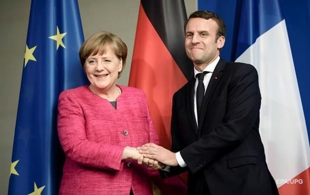 Merkel Makronla bara getdi - FOTO