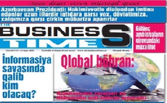 “The Business Times” qəzetinin kollektivi Prezident İlham Əliyevə müraciət etdi