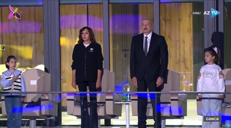 İlham Əliyev və Mehriban Əliyeva III MDB Oyunlarının rəsmi açılış mərasimində 