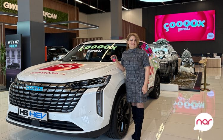 “Nar”ın “Çoox Şanslı” lotereyasında 7-ci avtomobil uduldu