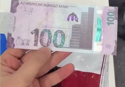Bu da yeni 100 manat  - VİDEO