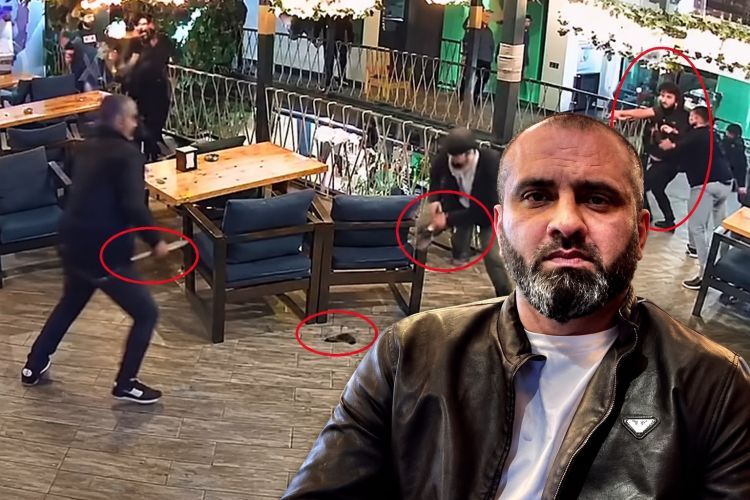 Bakıda kafedə kütləvi dava  - Bir nəfər öldürüldü - Anbaan video